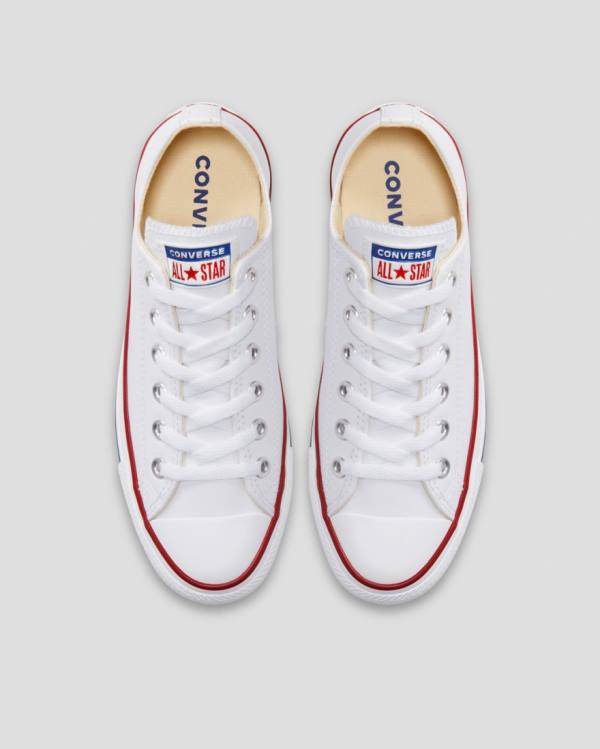 Trampki Niskie Converse Chuck Taylor All Star Skórzane Białe | CV-927DEN