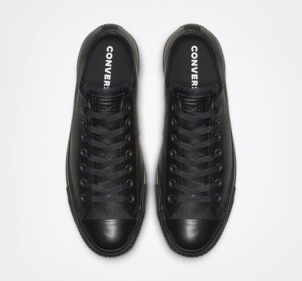 Trampki Niskie Converse Chuck Taylor All Star Skórzane Czarne | CV-958HIR