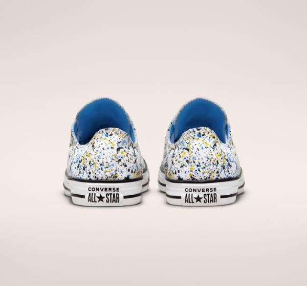 Trampki Niskie Converse Chuck Taylor All Star Archive Paint Splatter Białe Niebieskie | CV-978NGC