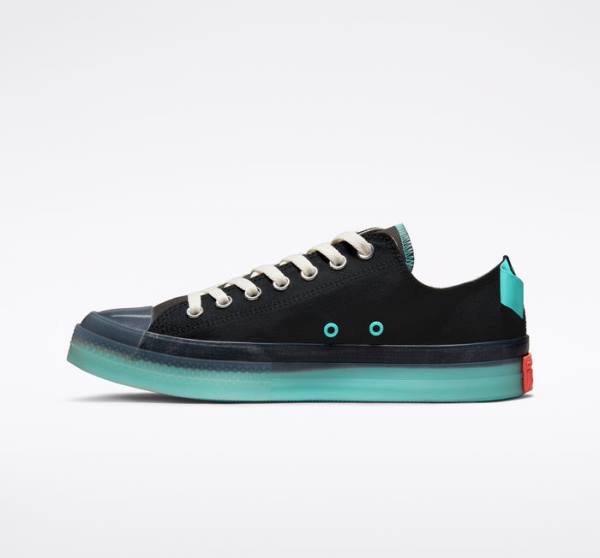 Trampki Niskie Converse Chuck Taylor All Star CX Stretch Płócienne Czarne Turkusowe | CV-986AMW