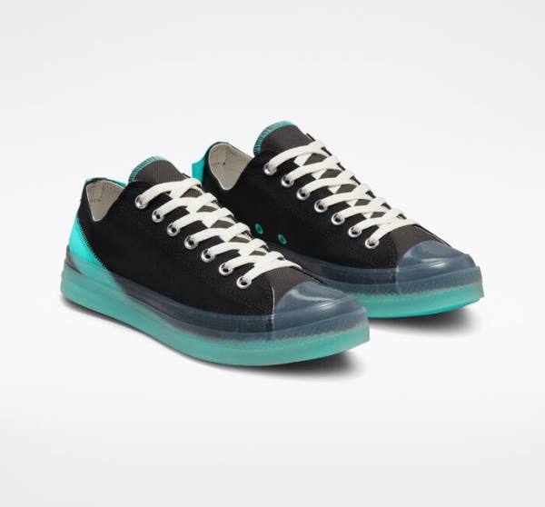 Trampki Niskie Converse Chuck Taylor All Star CX Stretch Płócienne Czarne Turkusowe | CV-986AMW