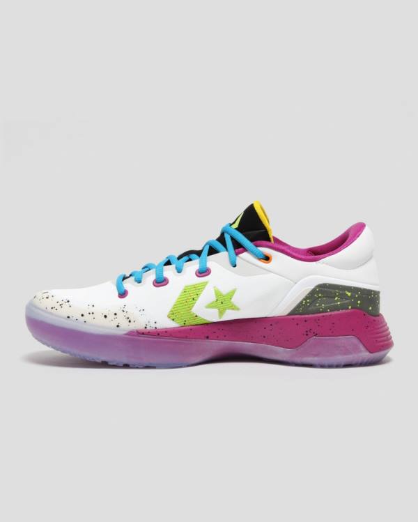 Trampki Niskie Converse G4 Graffiti Białe Różowe | CV-497BZN