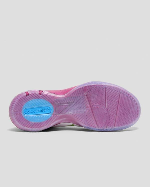 Trampki Niskie Converse G4 Graffiti Białe Różowe | CV-497BZN