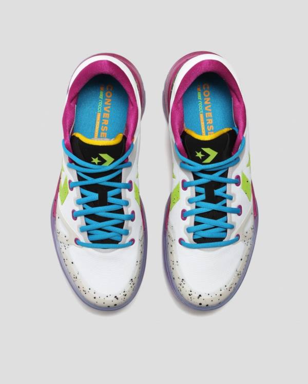 Trampki Niskie Converse G4 Graffiti Białe Różowe | CV-497BZN