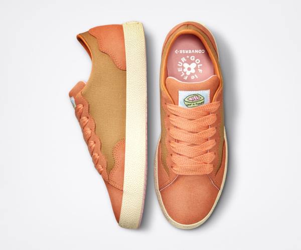 Trampki Niskie Converse GOLF le FLEUR GLF 2.0 Jasny Żółte Miedź Brązowe Białe | CV-876XCL