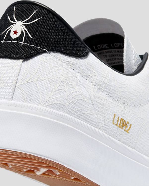 Trampki Niskie Converse Louie Lopez Pro Roll Up Białe | CV-654TUF