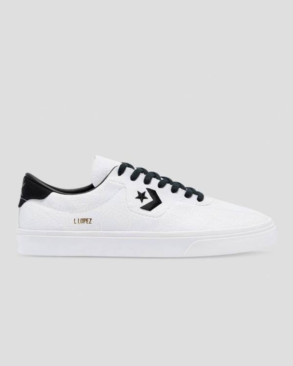 Trampki Niskie Converse Louie Lopez Pro Roll Up Białe | CV-654TUF