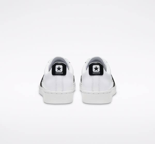 Trampki Niskie Converse OG Pro Skórzane Białe Czarne Białe | CV-518SVZ