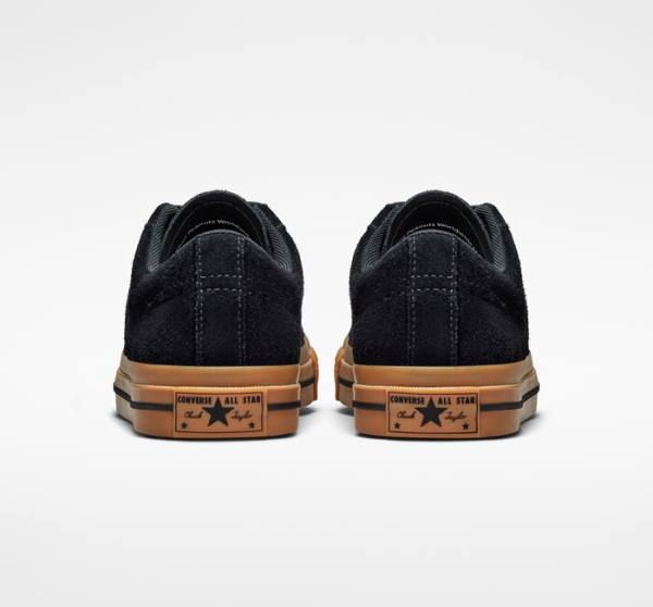 Trampki Niskie Converse Peanuts One Star Czarne Pomarańczowe | CV-598QWO
