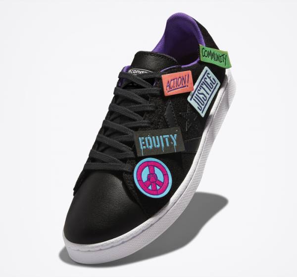 Trampki Niskie Converse Pro Skórzane It's Possible Czarne Białe | CV-723GFH