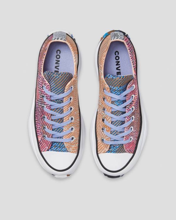 Trampki Niskie Converse Run Star Hike Knit Print Pomarańczowe Różowe | CV-395IBX