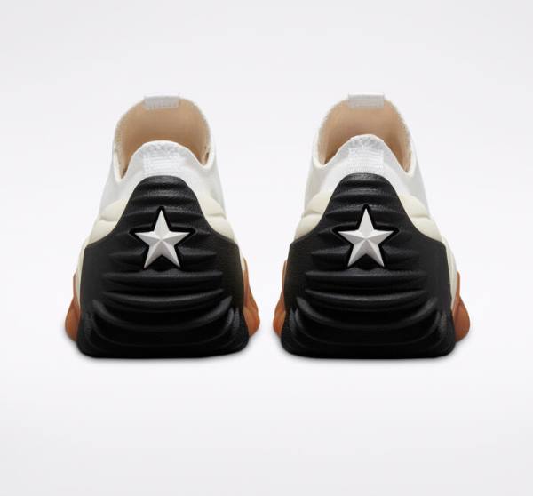 Trampki Niskie Converse Run Star Motion Platformie Białe Czarne | CV-179RKD