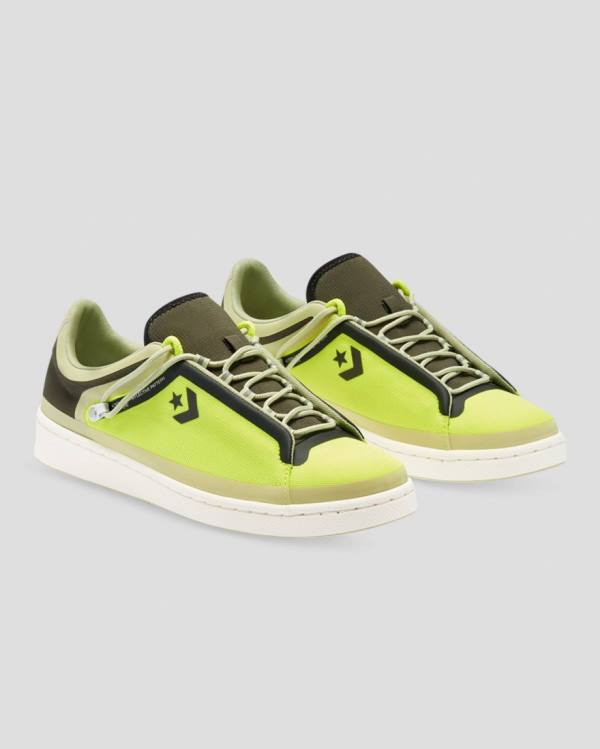 Trampki Niskie Converse Seam Tape Pro Skórzane Zielone | CV-481WQX