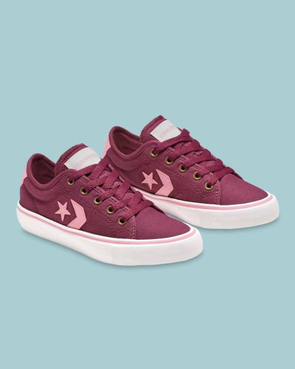 Trampki Niskie Converse Star Replay Bordowe | CV-695VUO
