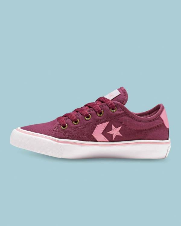 Trampki Niskie Converse Star Replay Bordowe | CV-695VUO