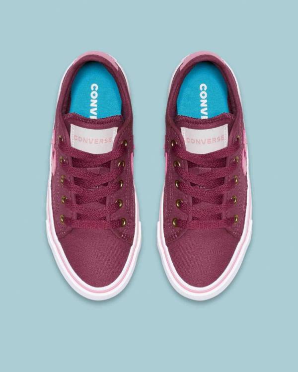 Trampki Niskie Converse Star Replay Bordowe | CV-695VUO