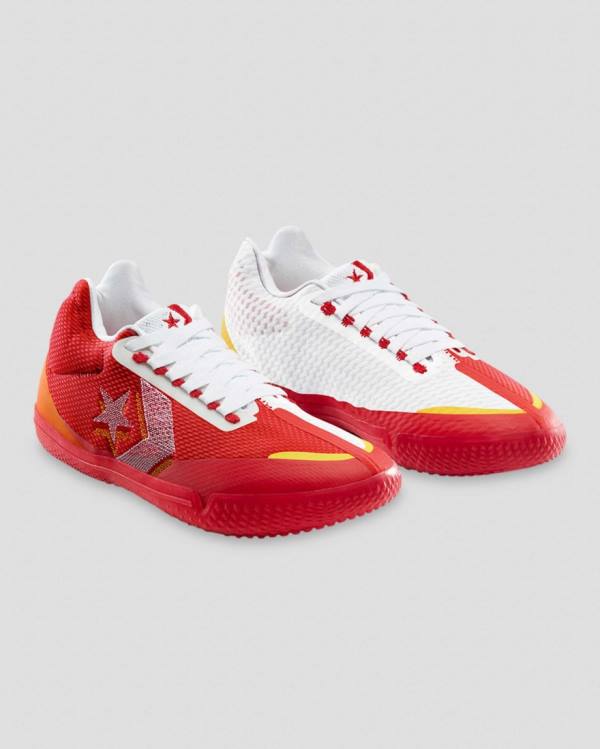 Trampki Wysokie Converse All Star Pro BB Evo Wholehearted Białe Czerwone | CV-360OVM