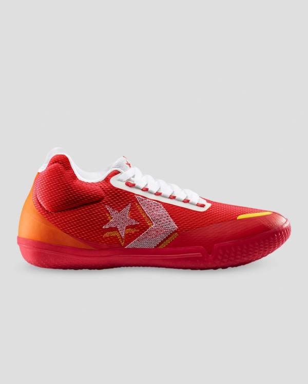 Trampki Wysokie Converse All Star Pro BB Evo Wholehearted Białe Czerwone | CV-360OVM