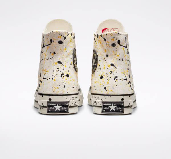 Trampki Wysokie Converse Chuck 70 Archive Paint Splatter Czarne | CV-930PKB
