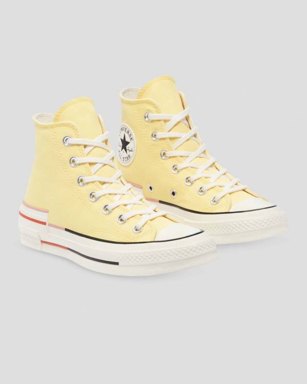 Trampki Wysokie Converse Chuck 70 Colour Block Żółte | CV-203QMZ