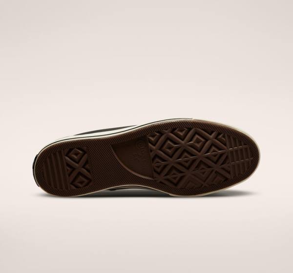Trampki Wysokie Converse Chuck 70 Crafted Skórzane Czarne | CV-291JWF