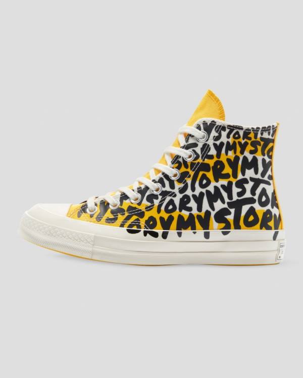 Trampki Wysokie Converse Chuck 70 My Story Żółte | CV-879AOI