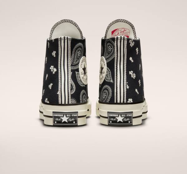 Trampki Wysokie Converse Chuck 70 Paisley Czarne | CV-985PWK