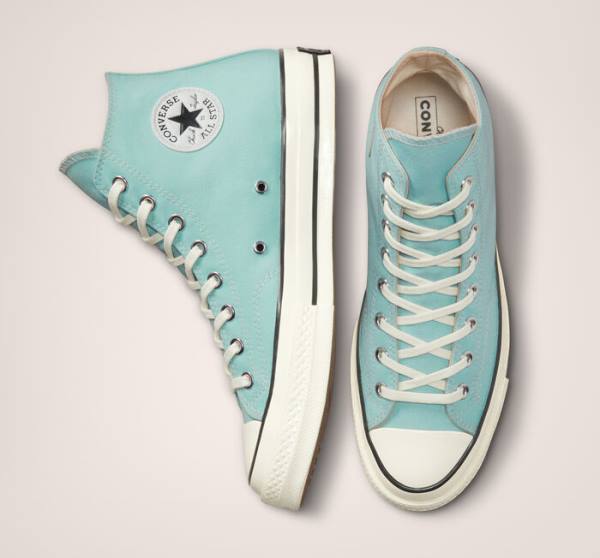Trampki Wysokie Converse Chuck 70 Pastel Polyester Czarne | CV-341KJH