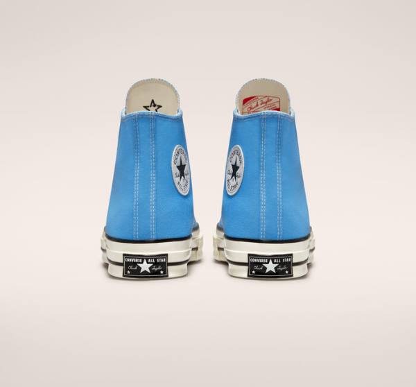 Trampki Wysokie Converse Chuck 70 Pastel Polyester Niebieskie Czarne | CV-876PLW