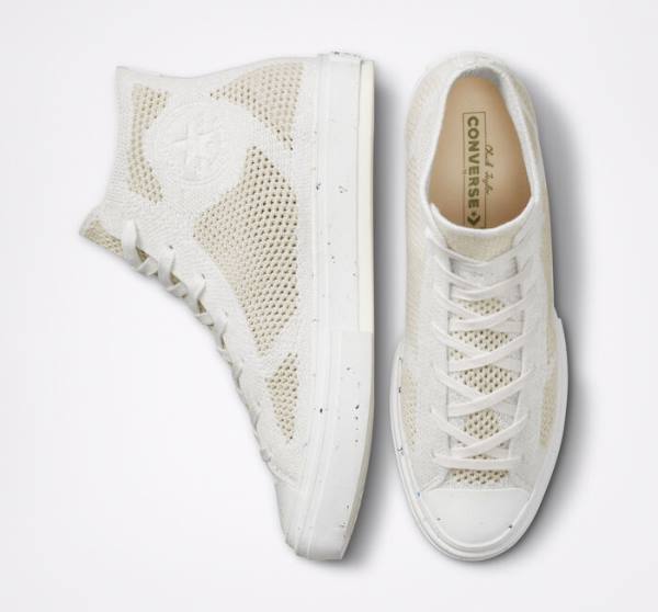 Trampki Wysokie Converse Chuck 70 Renew Redux Białe Mango | CV-490BQK