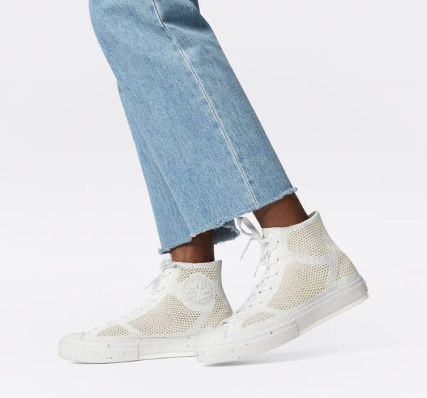 Trampki Wysokie Converse Chuck 70 Renew Redux Białe Mango | CV-490BQK