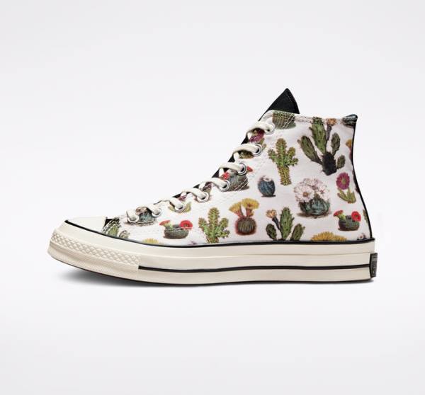 Trampki Wysokie Converse Chuck 70 Succulents Czarne | CV-491KHT