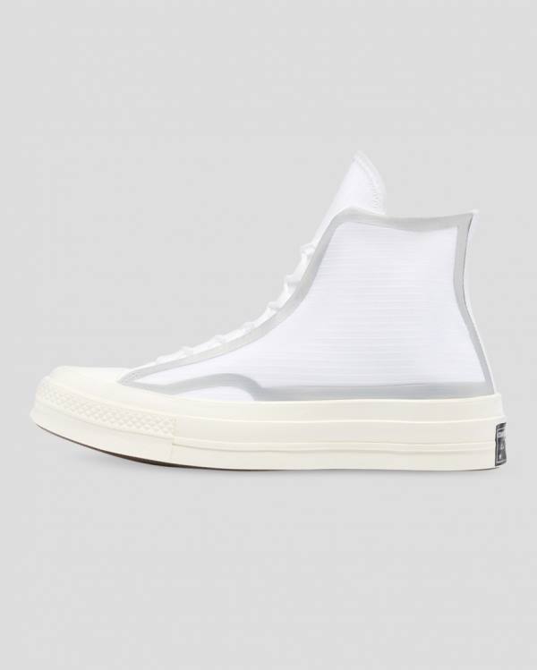 Trampki Wysokie Converse Chuck 70 Tape Seam Białe | CV-597GQL