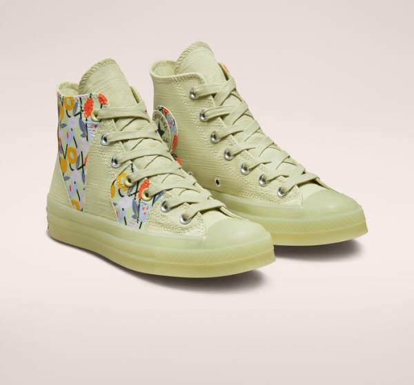 Trampki Wysokie Converse Chuck 70 We Are Stronger Together Oliwkowe Czarne | CV-630KMN
