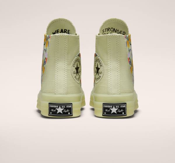 Trampki Wysokie Converse Chuck 70 We Are Stronger Together Oliwkowe Czarne | CV-630KMN