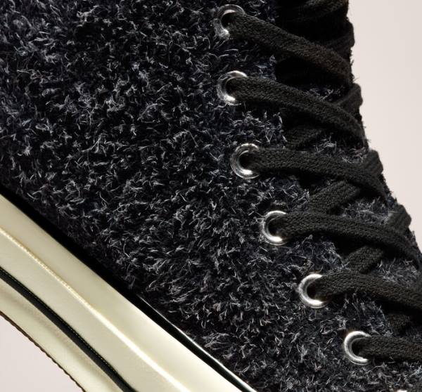 Trampki Wysokie Converse Chuck 70 Zamszowe Seasonal Color Czarne | CV-785MCL