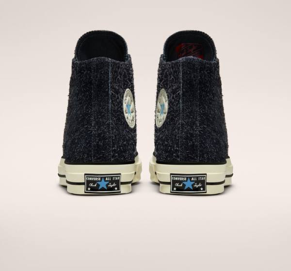 Trampki Wysokie Converse Chuck 70 Zamszowe Seasonal Color Czarne | CV-785MCL