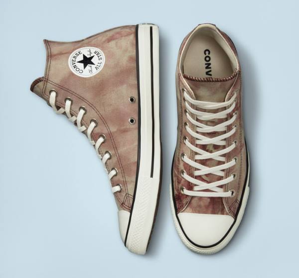 Trampki Wysokie Converse Chuck Taylor All Star Washed Płócienne Czarne | CV-065FWX
