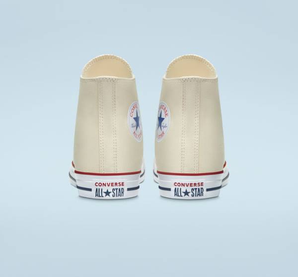 Trampki Wysokie Converse Chuck Taylor All Star Natural Ivory Beżowe Białe | CV-067AMX