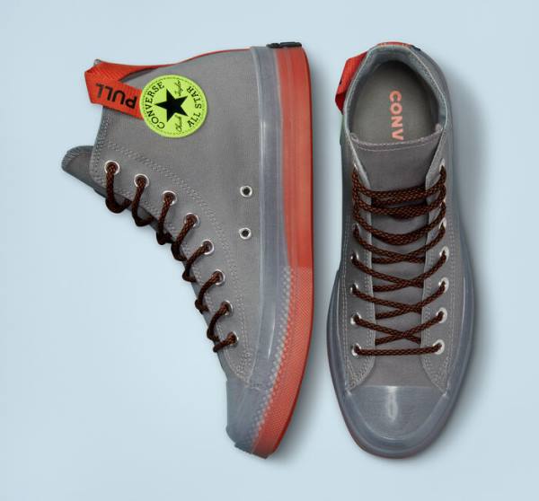 Trampki Wysokie Converse Chuck Taylor All Star CX Pull Tab Pomarańczowe | CV-073TCE