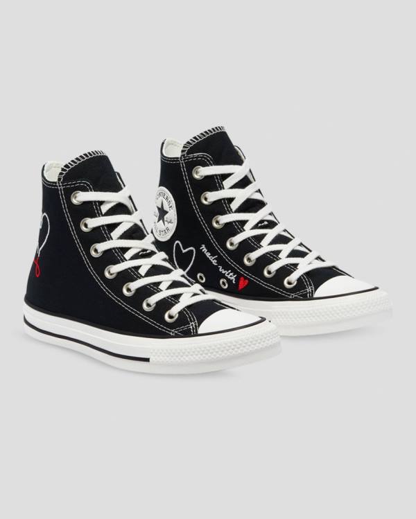 Trampki Wysokie Converse Chuck Taylor All Star Love Thread Czarne | CV-149HTK