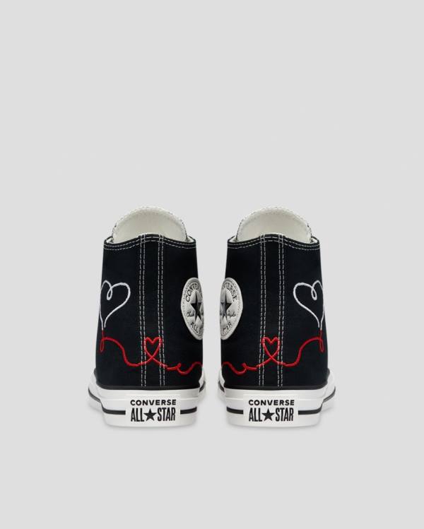 Trampki Wysokie Converse Chuck Taylor All Star Love Thread Czarne | CV-149HTK