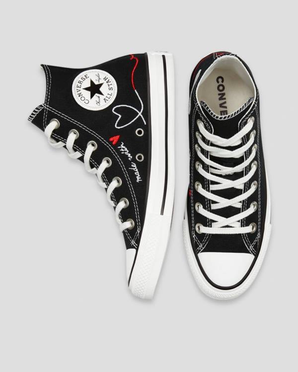 Trampki Wysokie Converse Chuck Taylor All Star Love Thread Czarne | CV-149HTK