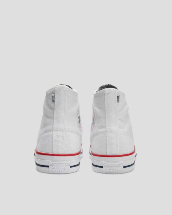 Trampki Wysokie Converse Chuck Taylor All Star Pro Płócienne Białe | CV-153YPD