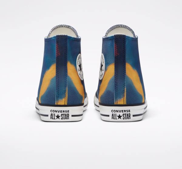 Trampki Wysokie Converse Chuck Taylor All Star Tie-Dye Niebieskie Kolorowe | CV-159HMK