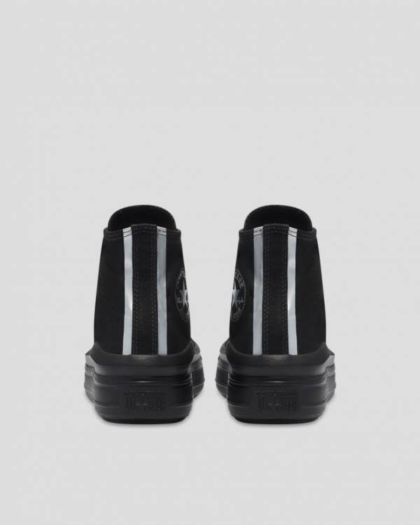 Trampki Wysokie Converse Chuck Taylor All Star Move Festival Platformie Czarne | CV-176WXB
