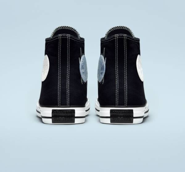 Trampki Wysokie Converse Chuck Taylor All Star Translucent Barcode Czarne Białe | CV-235TLH