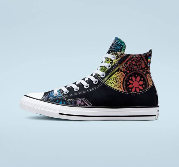 Trampki Wysokie Converse Chuck Taylor All Star Pride Czarne Czerwone | CV-297UIY