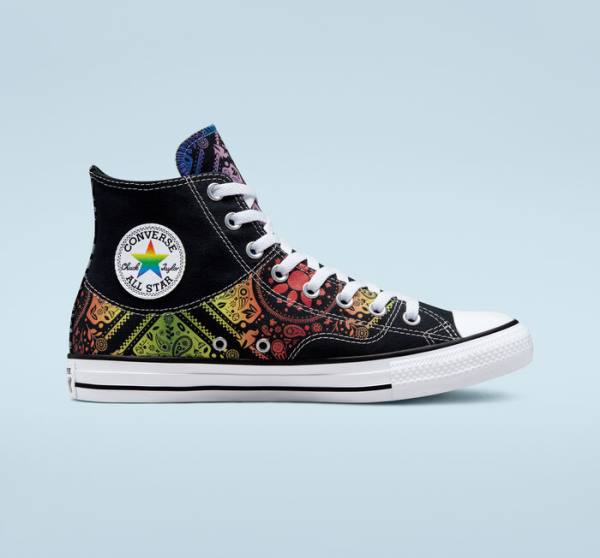 Trampki Wysokie Converse Chuck Taylor All Star Pride Czarne Czerwone | CV-297UIY