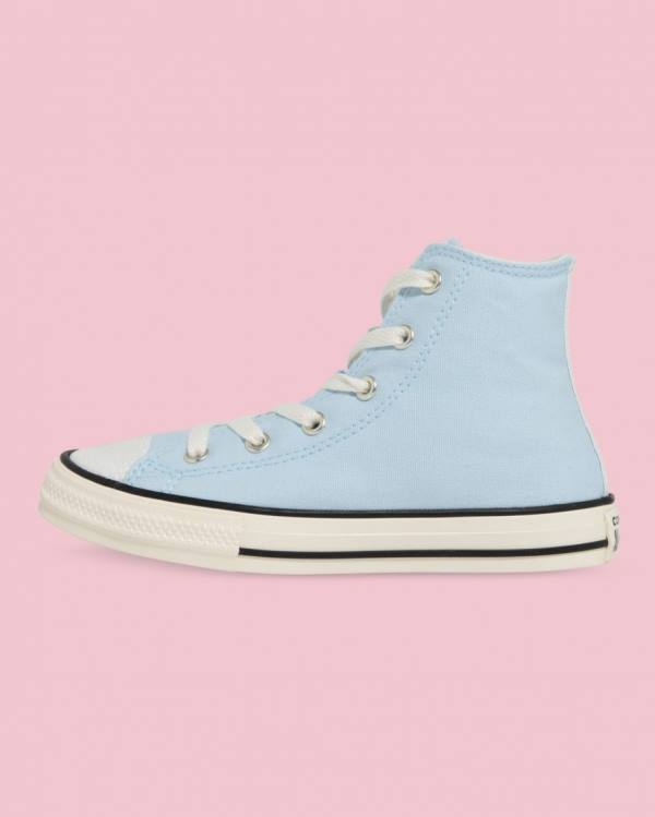 Trampki Wysokie Converse Chuck Taylor All Star UV Glitter Niebieskie | CV-321QSV